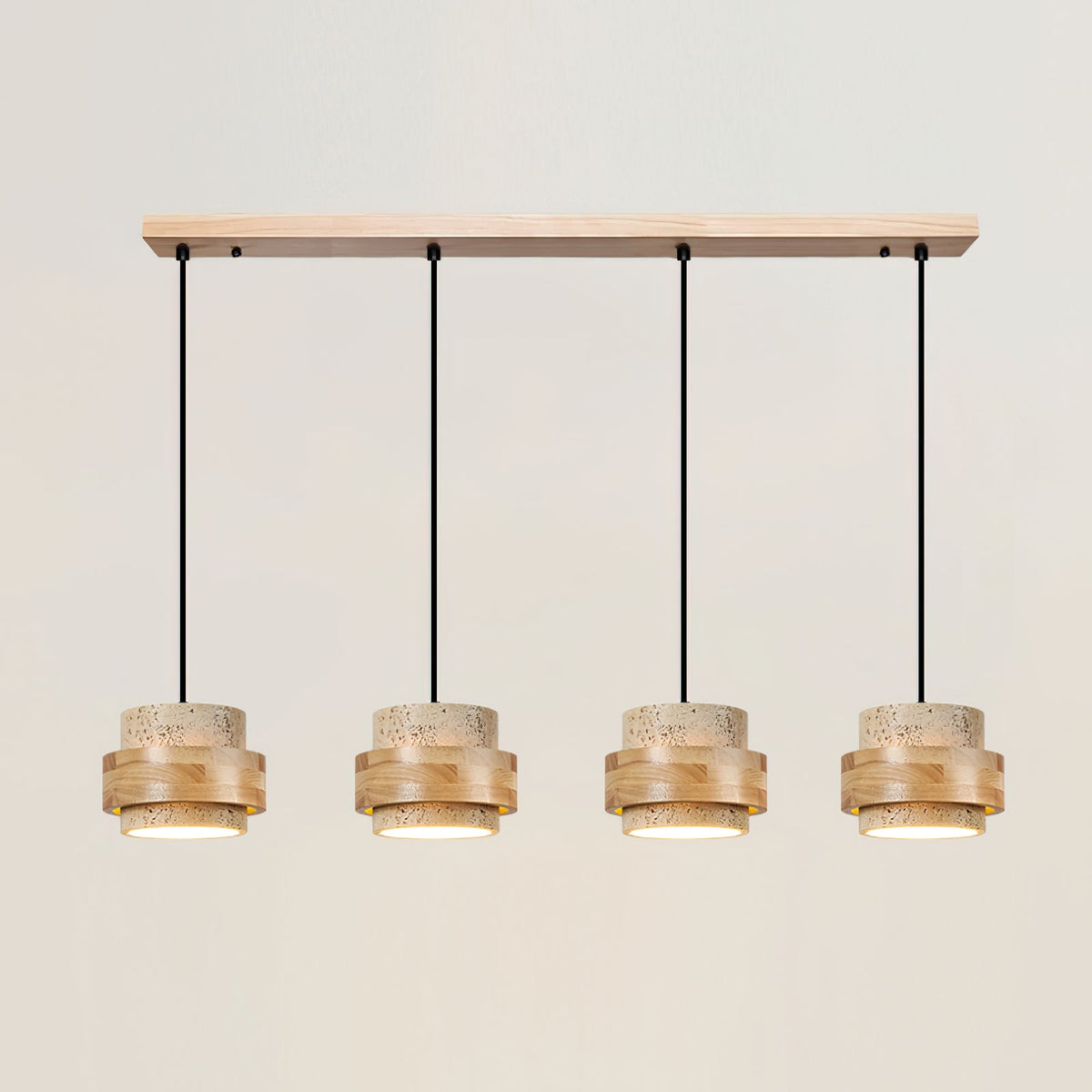 Lampa wisząca Cellone z trawertynu