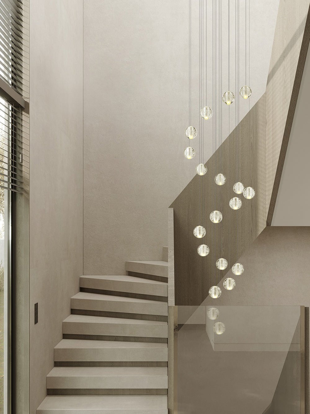 Crystal Bubbles Balls Pendant Lamp – detail 12