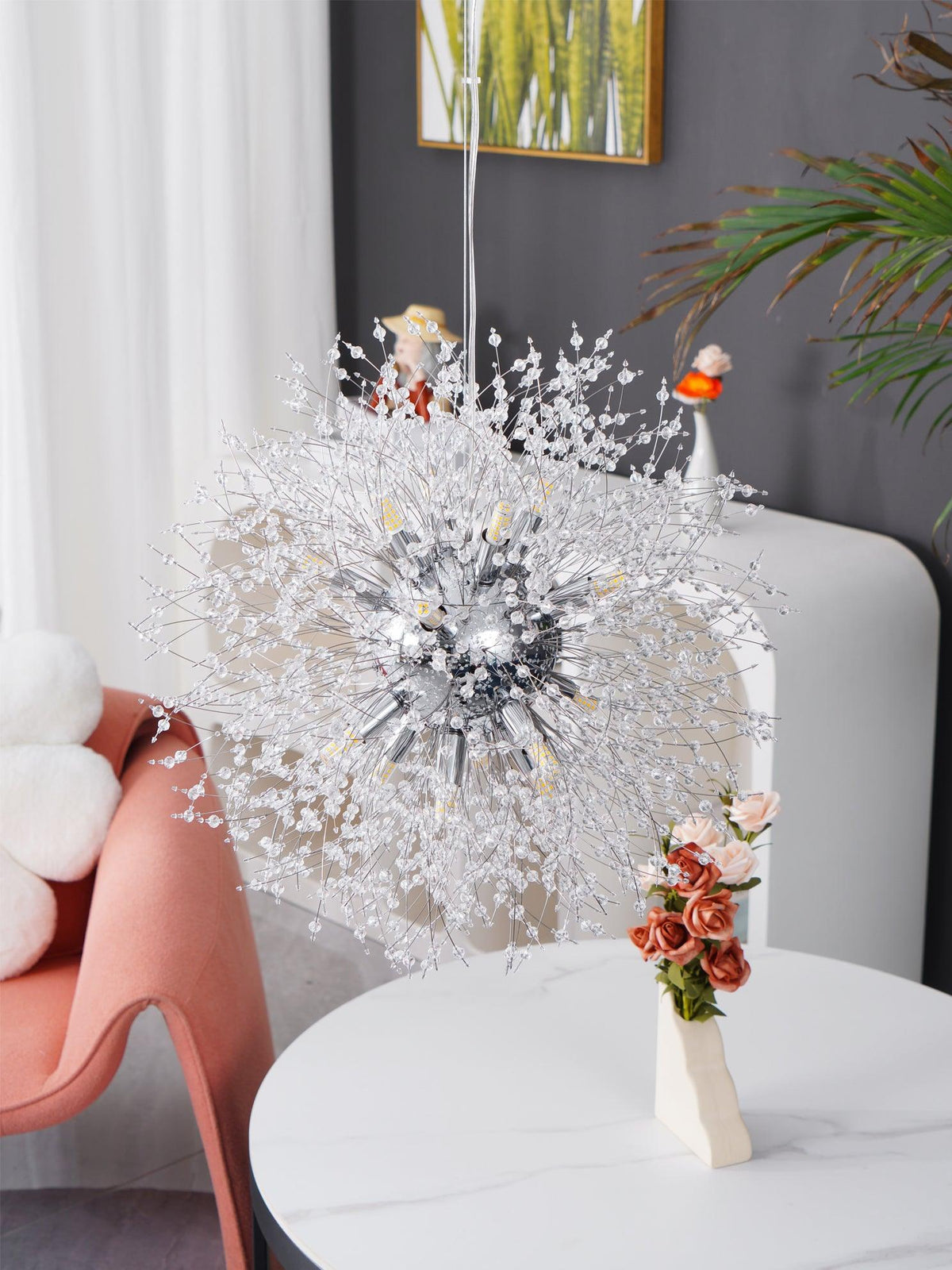 Crystal Dandelion Chandelier – detail 20