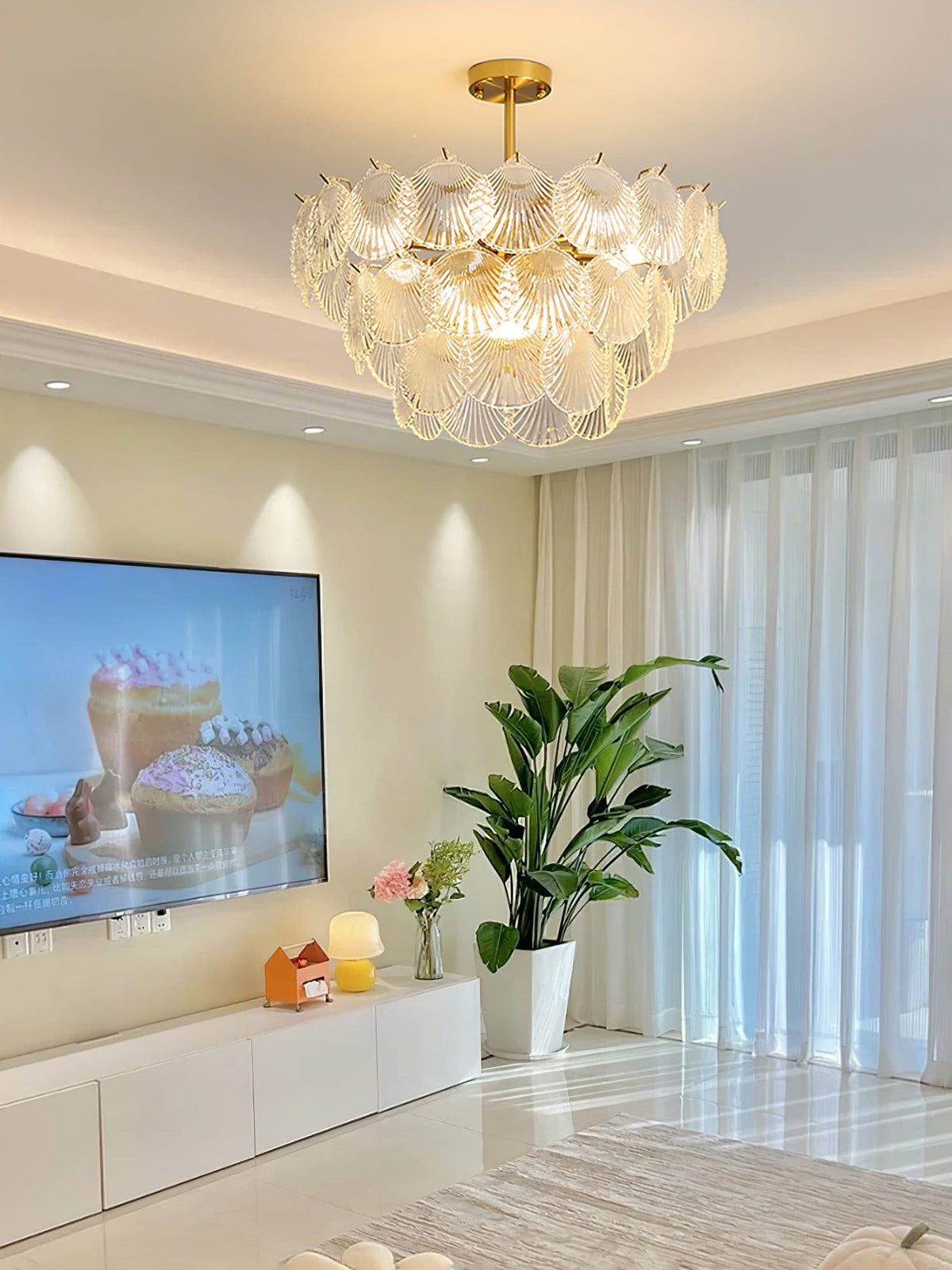 Shell Glass Chandelier – detail 33