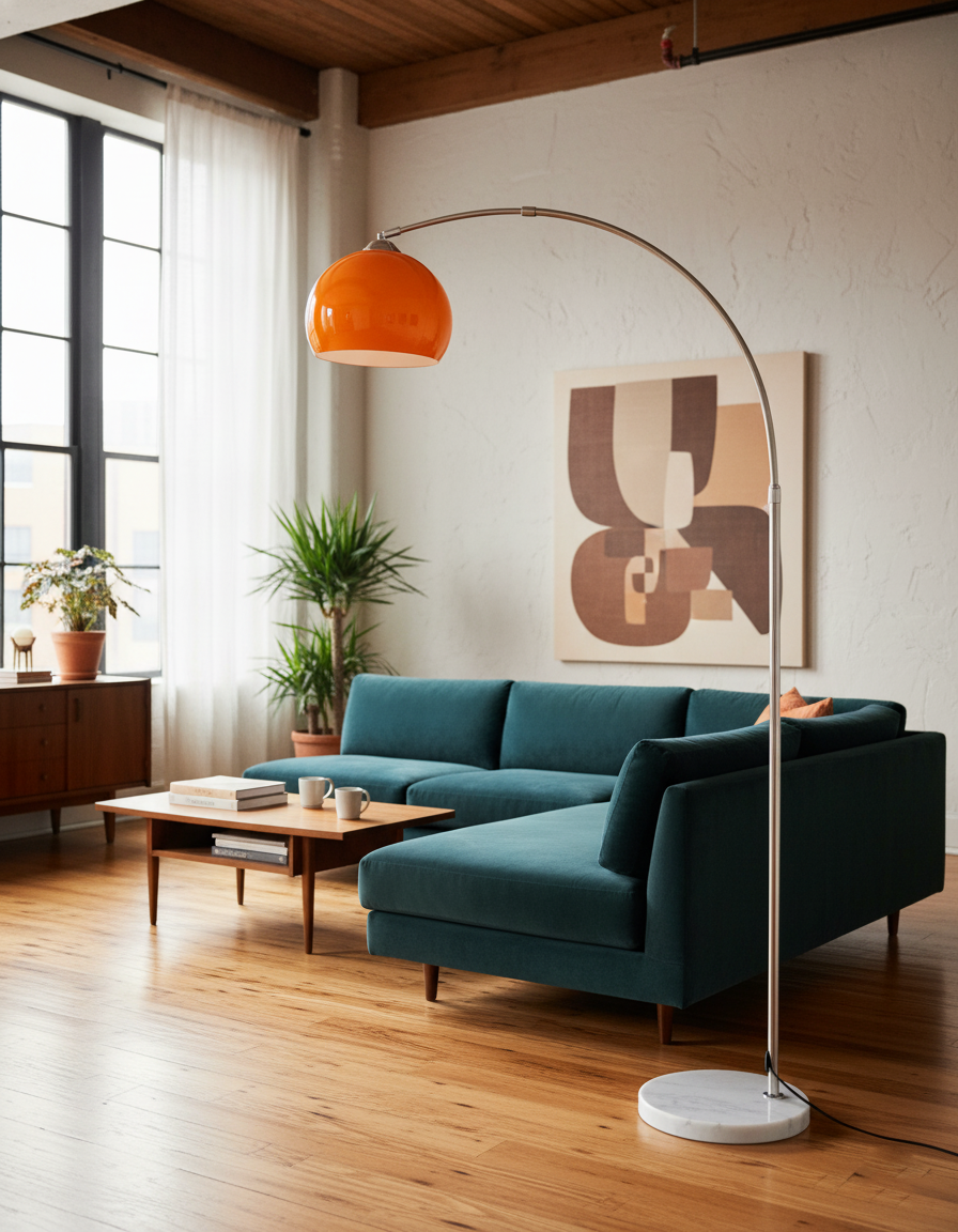 Lampa podłogowa łukowa Polma