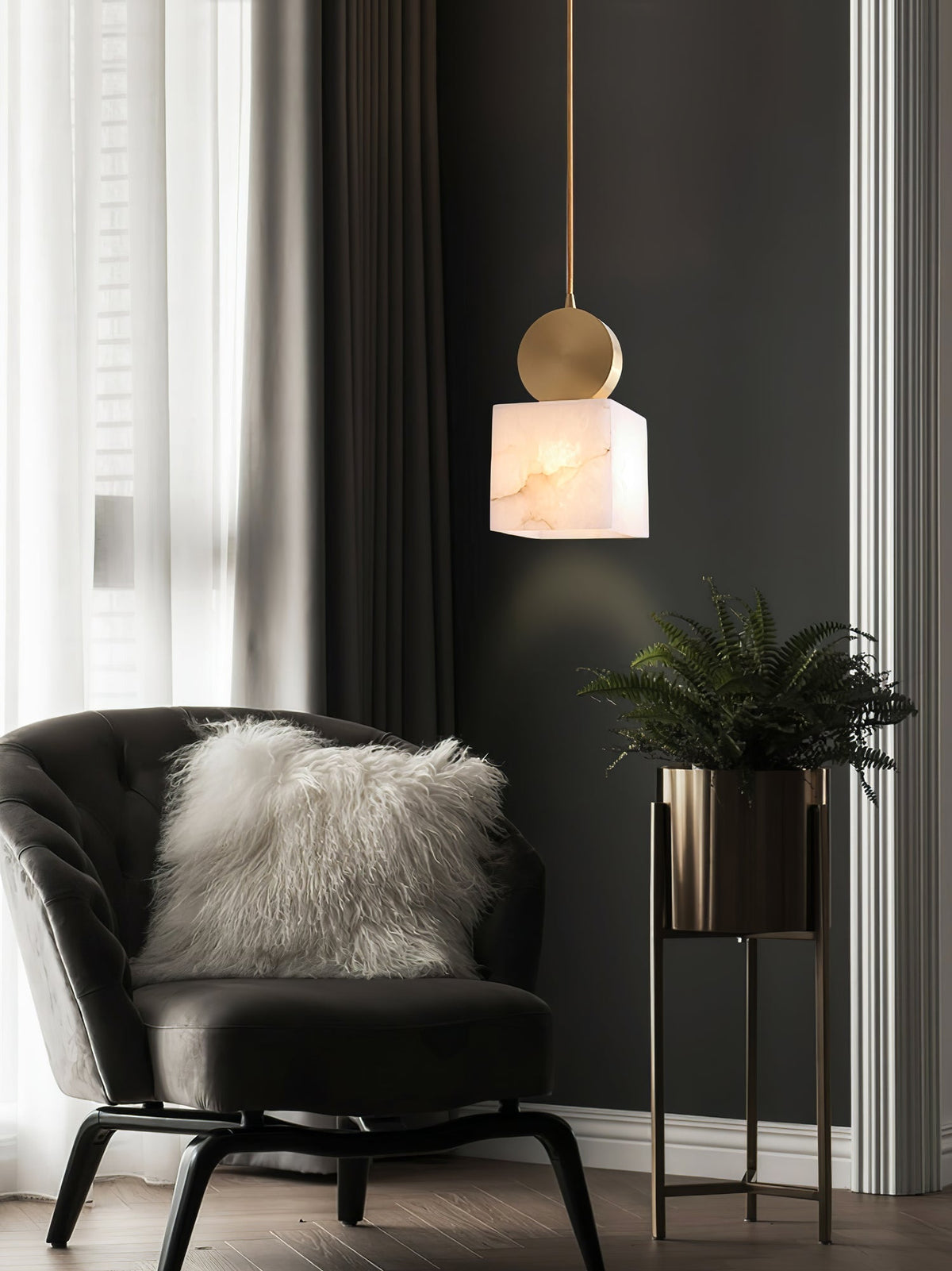 Obolus Alabaster Pendant Light – detail 26