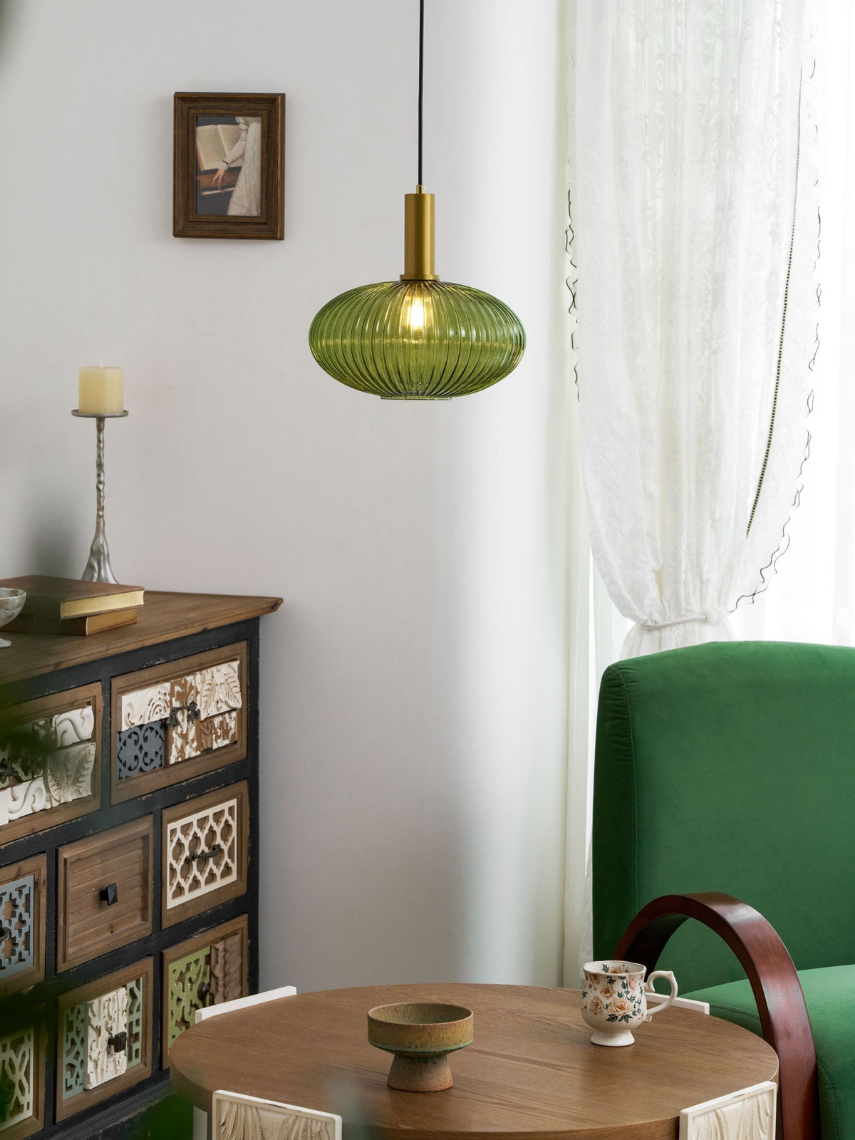 Lampa wisząca ryflowana Wikvanor