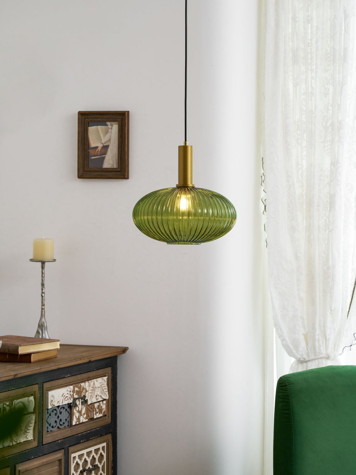 Lampa wisząca ryflowana Wikvanor