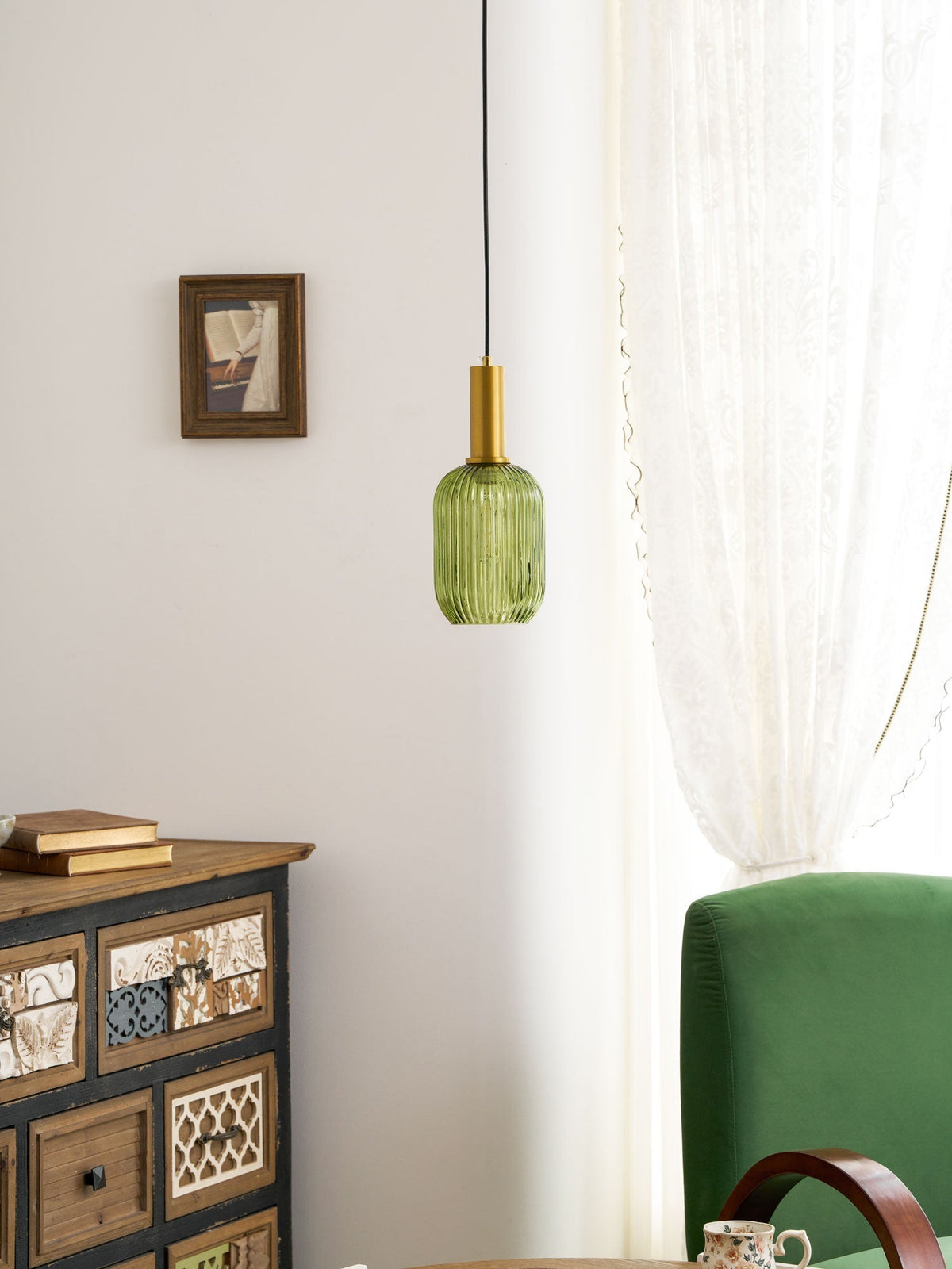 Lampa wisząca ryflowana Wikvanor