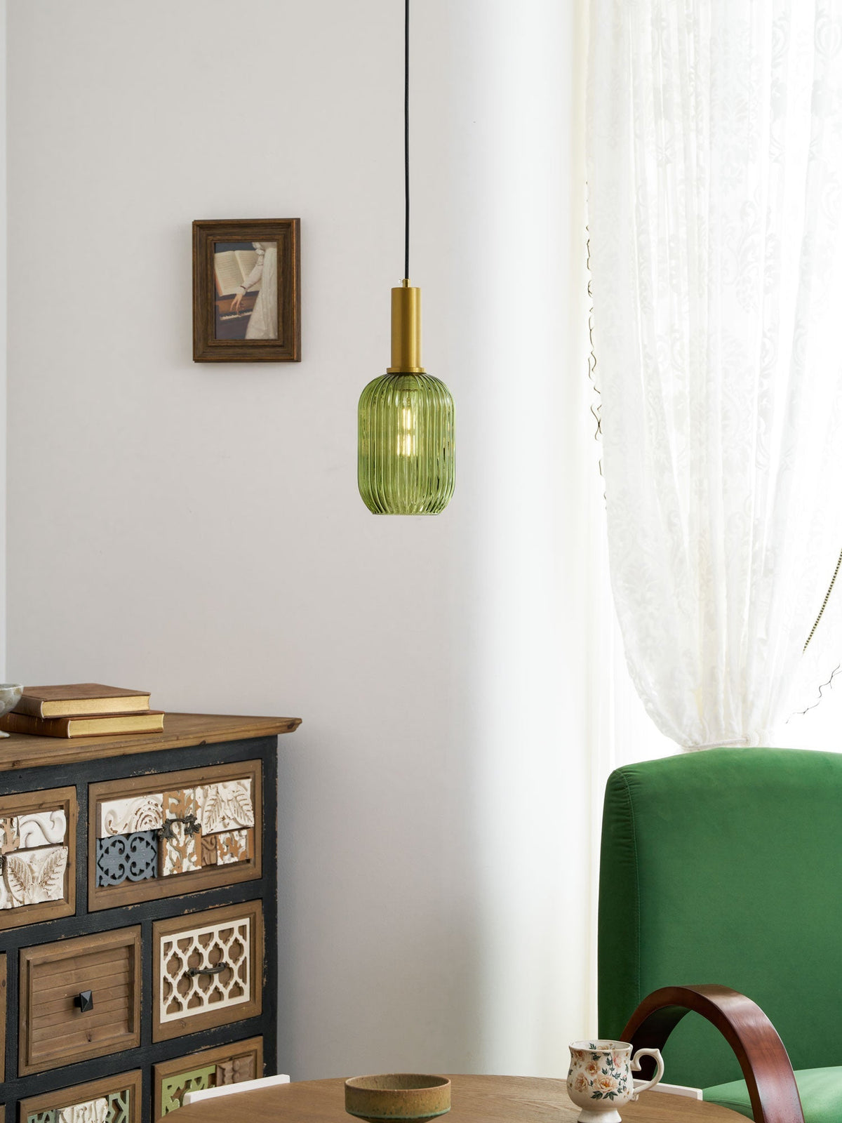 Lampa wisząca ryflowana Wikvanor