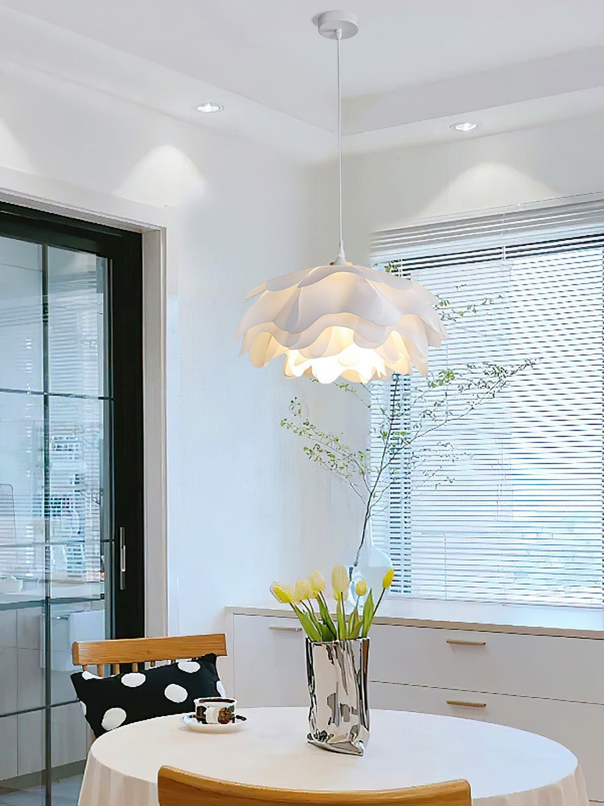 Flower Shaped White Pendant Lamp – detail 22