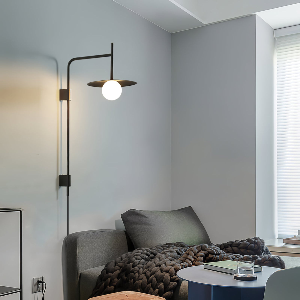 Gea Swing Arm Plug-in Wall Lamp – detail 15