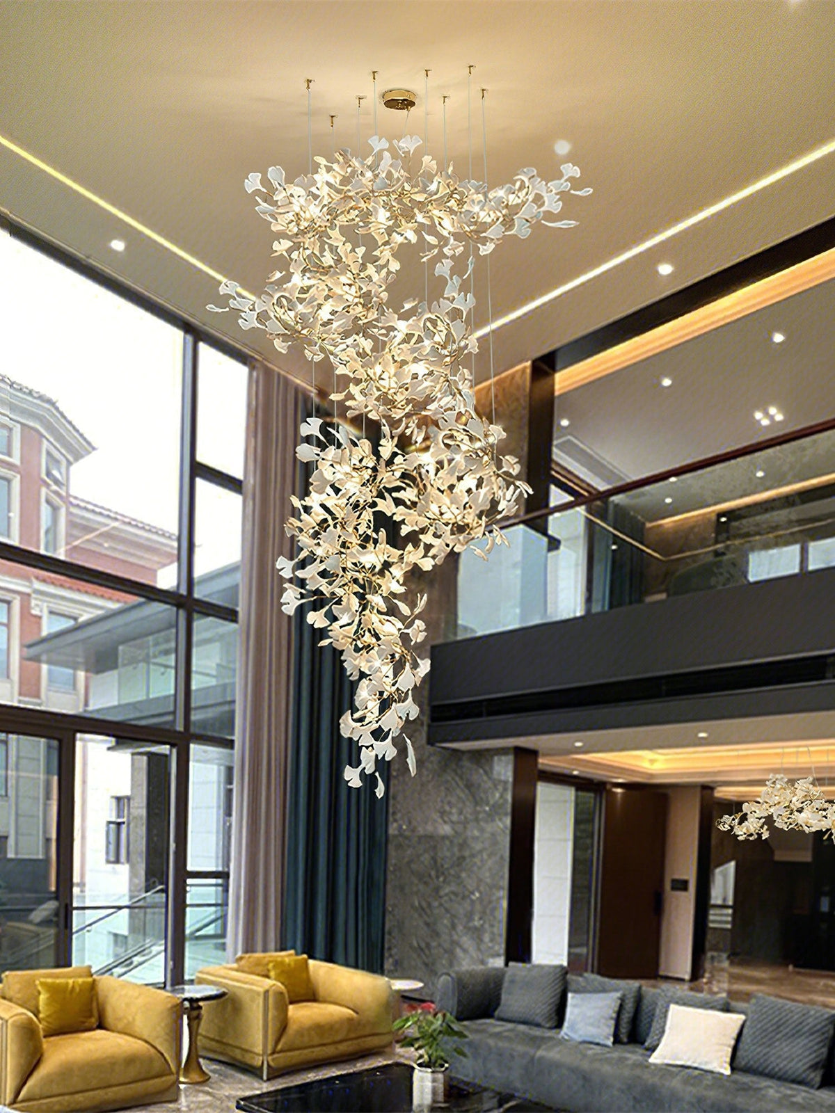 Gingko Vortex Chandelier – detail 15