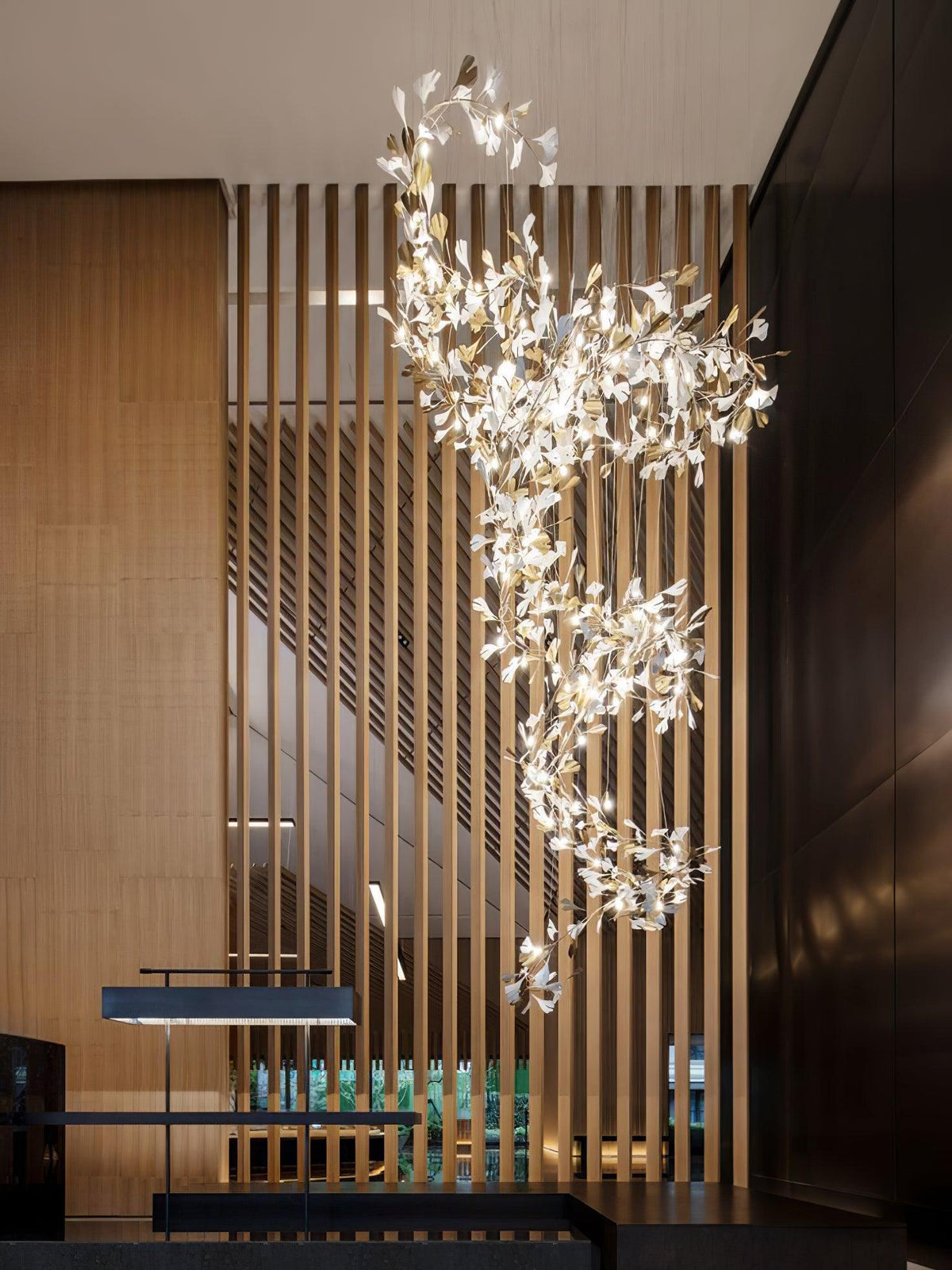 Gingko Vortex Chandelier – detail 39