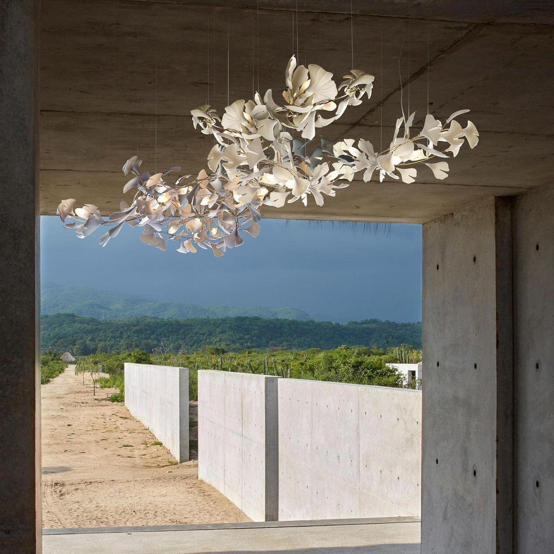 Porcelain Gingko Chandelier – detail 25