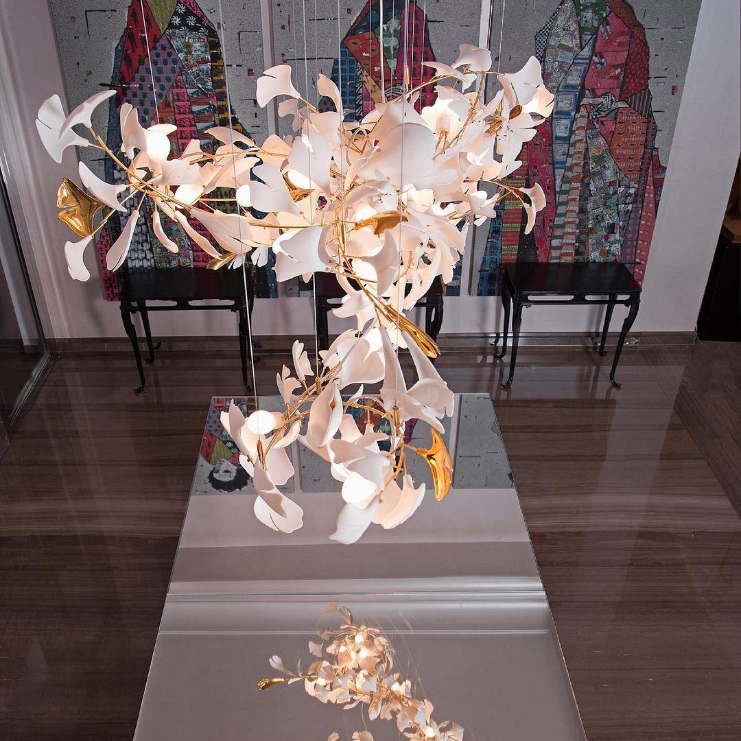 Porcelain Gingko Chandelier – detail 26