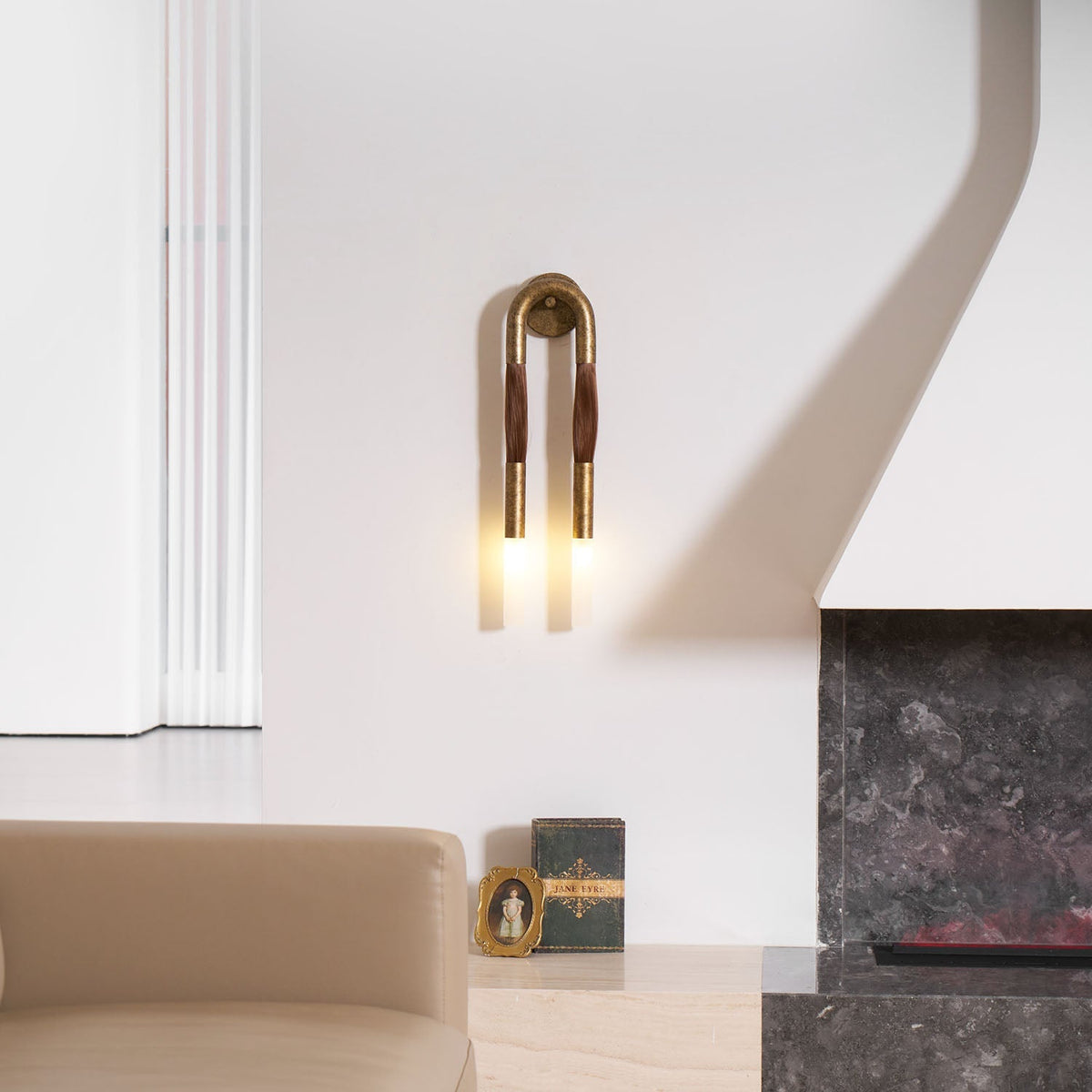 Horsehair Wall Lamp – detail 4