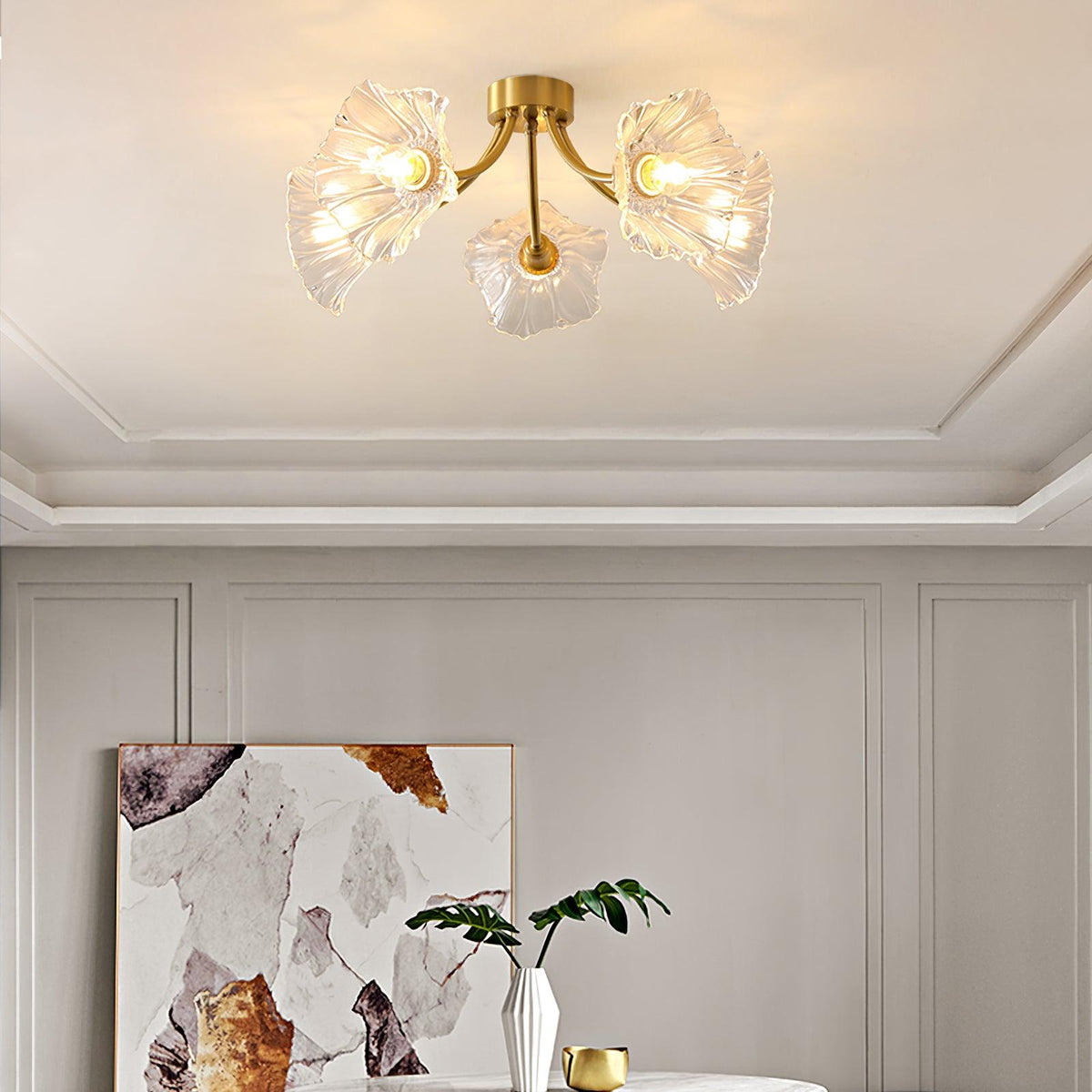 Kalin Flower Glass Ceiling Lamp – detail 12