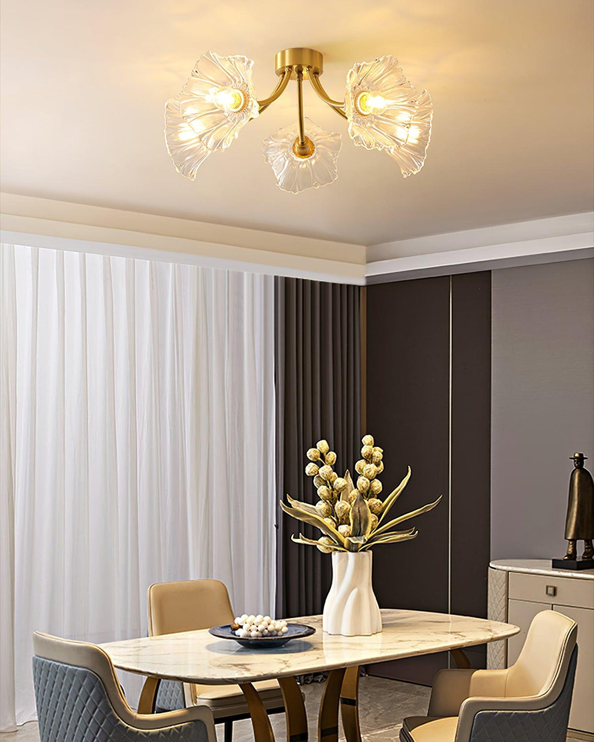 Kalin Flower Glass Ceiling Lamp – detail 9