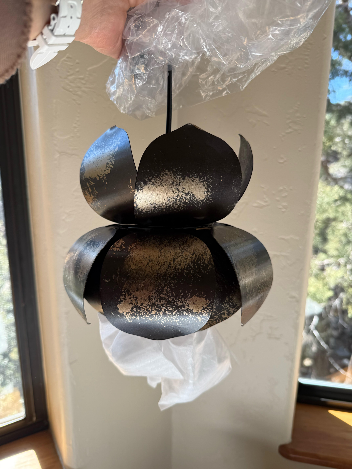 Lampa wisząca kwiatowa Lesskaon