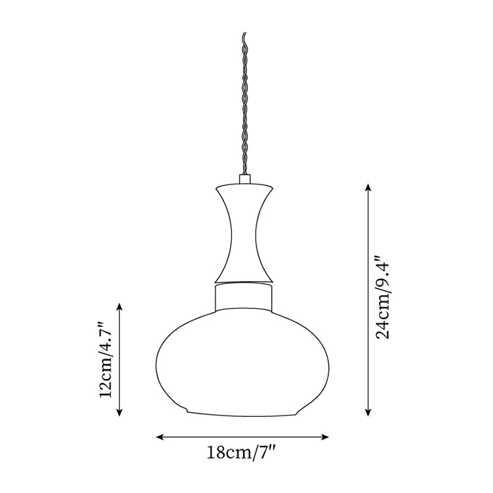 Lampa wisząca tubowa Mikan