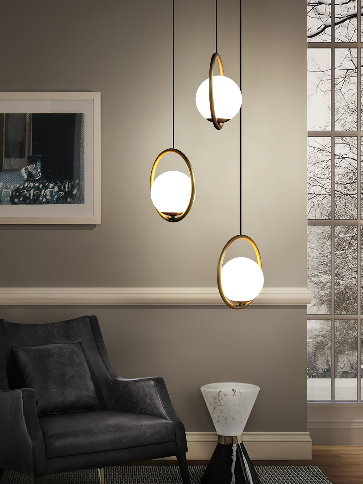 Lampa wisząca minimalistyczna Galara