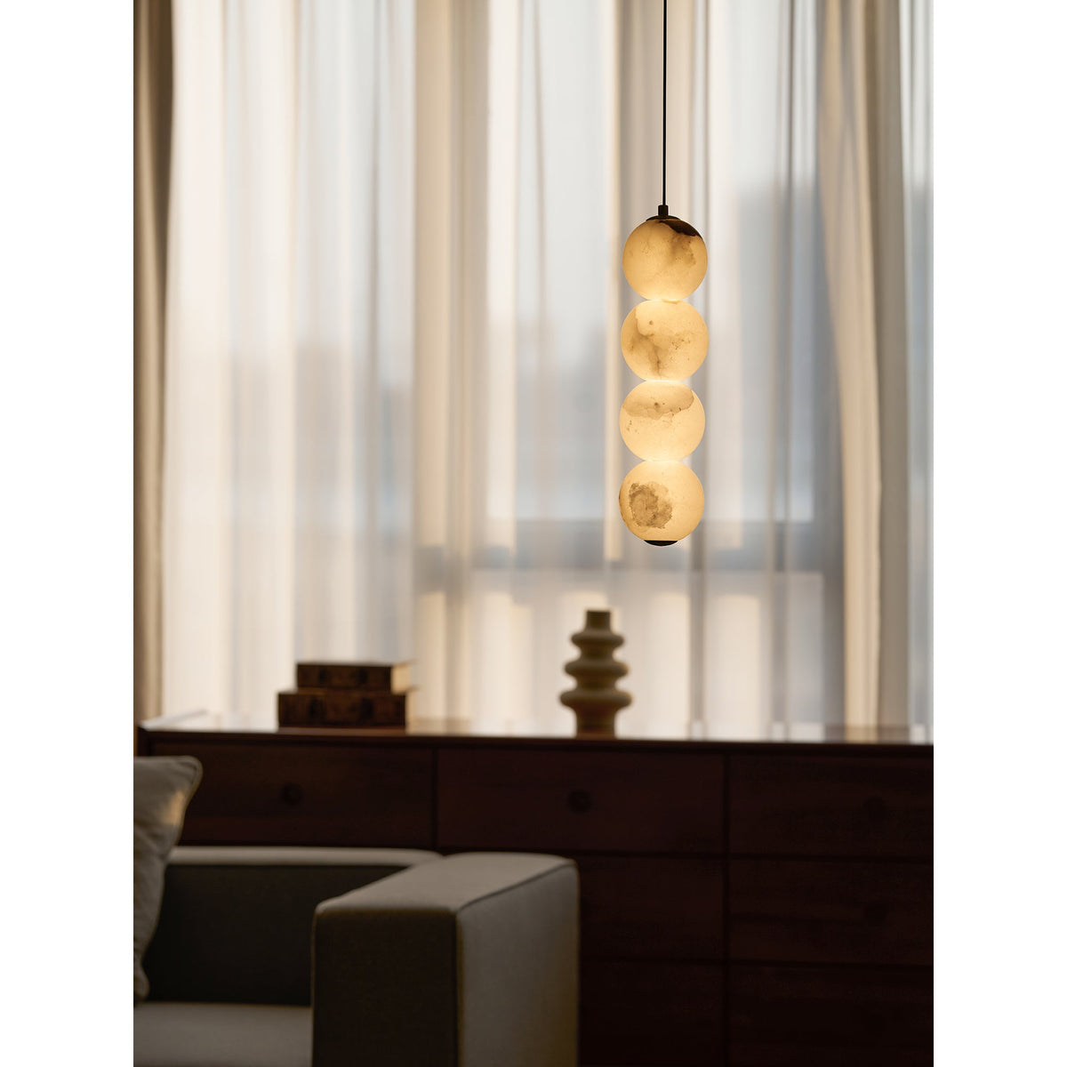 Lampa wisząca kulista Rotorski