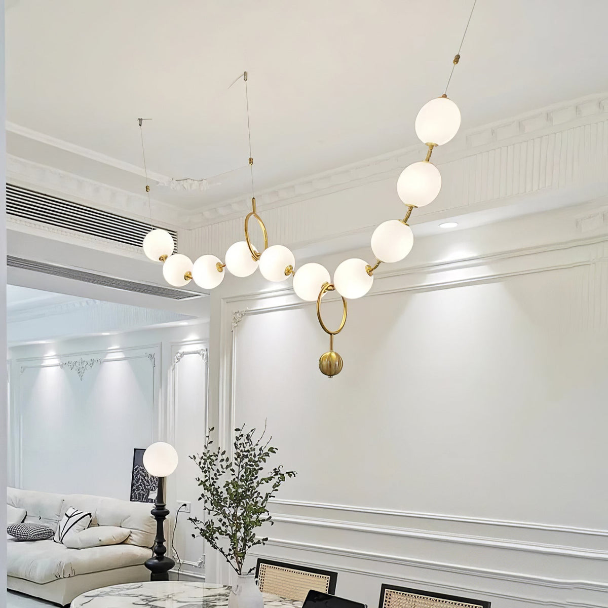 Lampa wisząca kulista Stanaldan