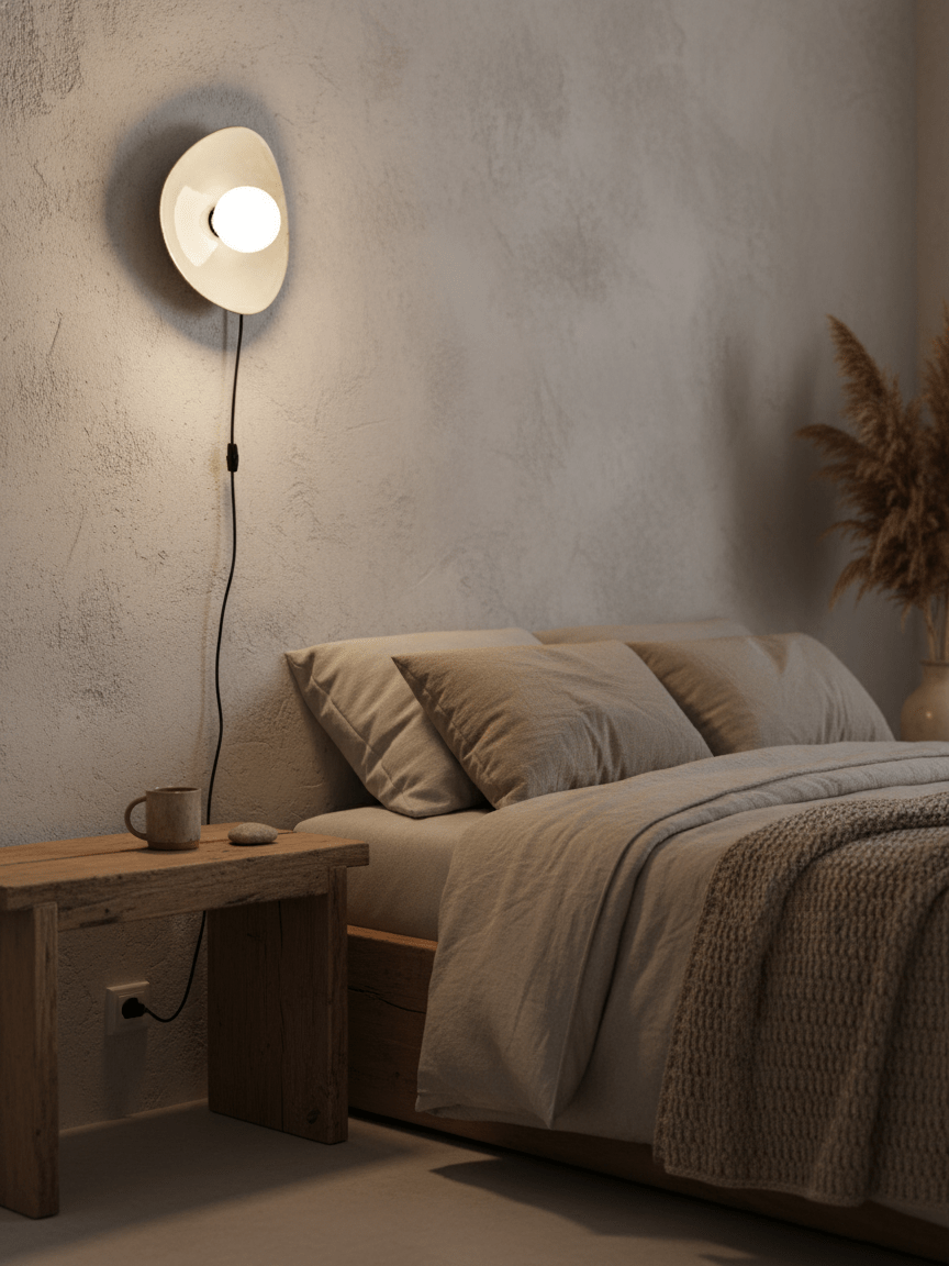Pebble Disc Plug-in Wall Light – detail 9