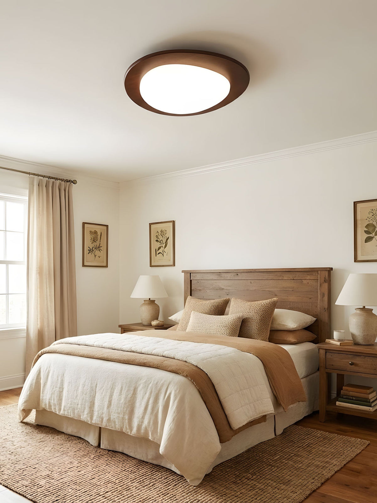 Pebble Wooden Ceiling Light – detail 7