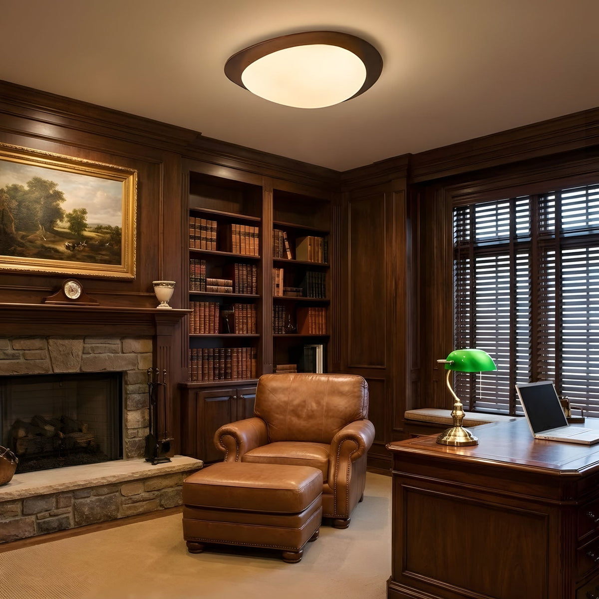 Pebble Wooden Ceiling Light – detail 9