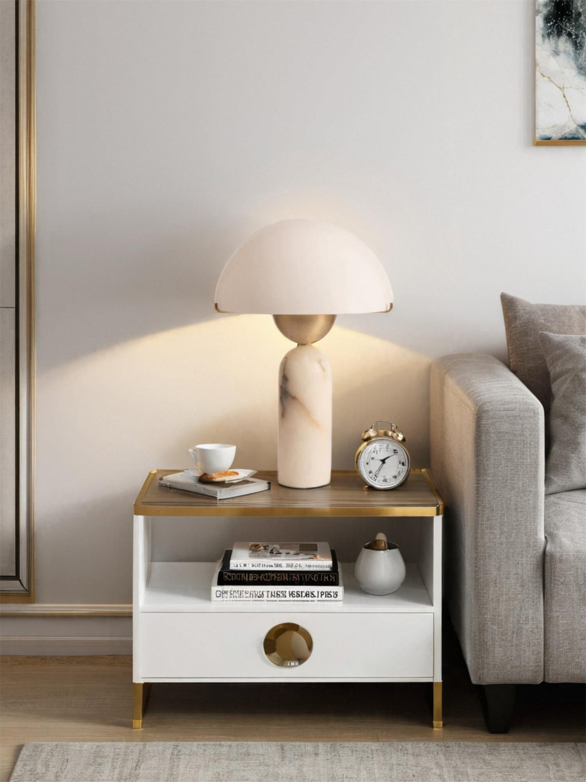 Lampa stołowa kulista Wenev