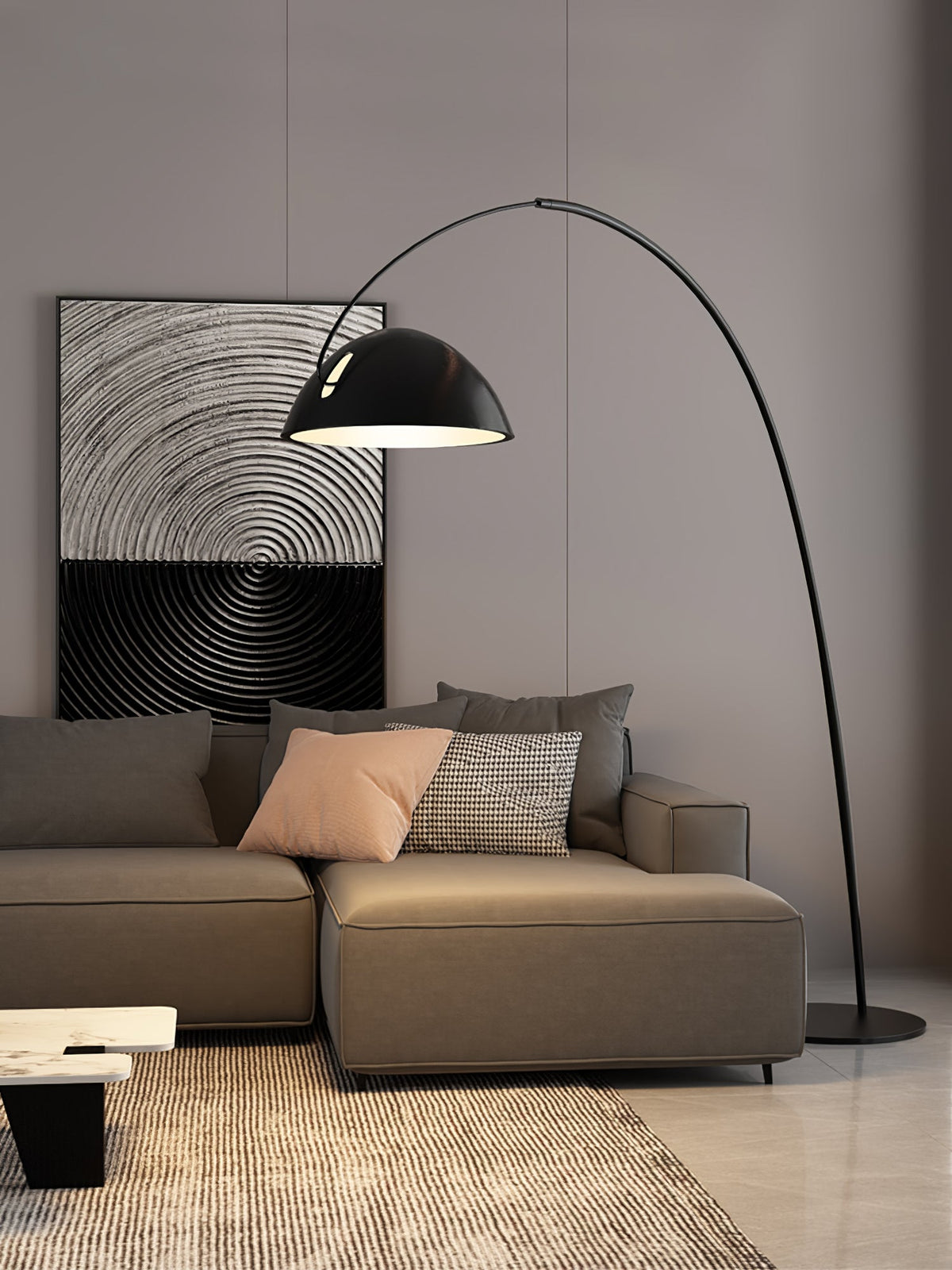 Lampa podłogowa łukowa Stanak