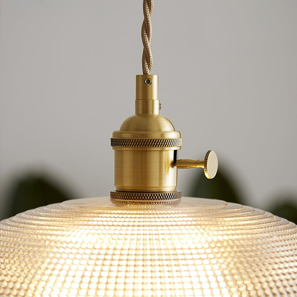 Ribbed Spiral Pendant Light – detail 15