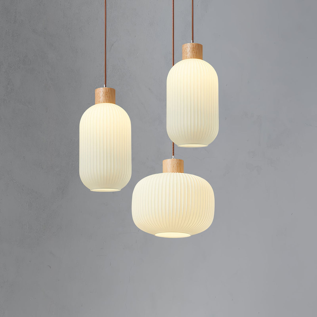 Lampa wisząca ryflowana Lesorro