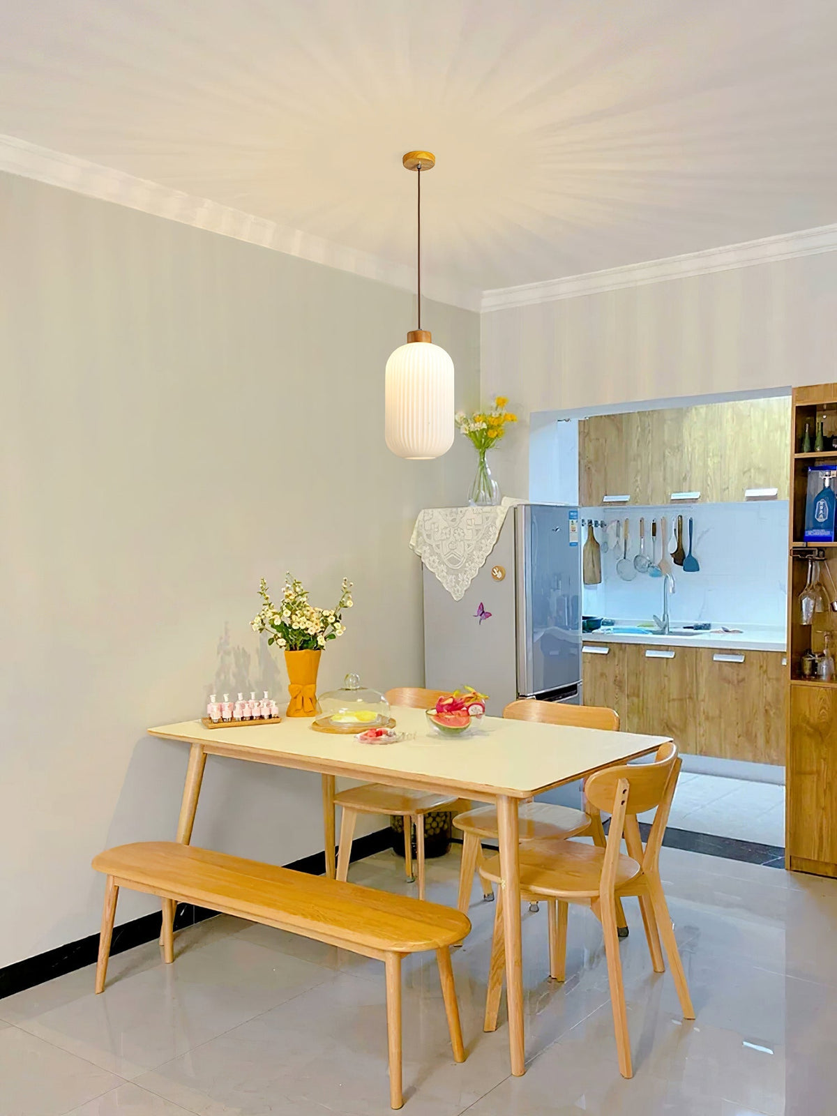 Lampa wisząca ryflowana Lesorro