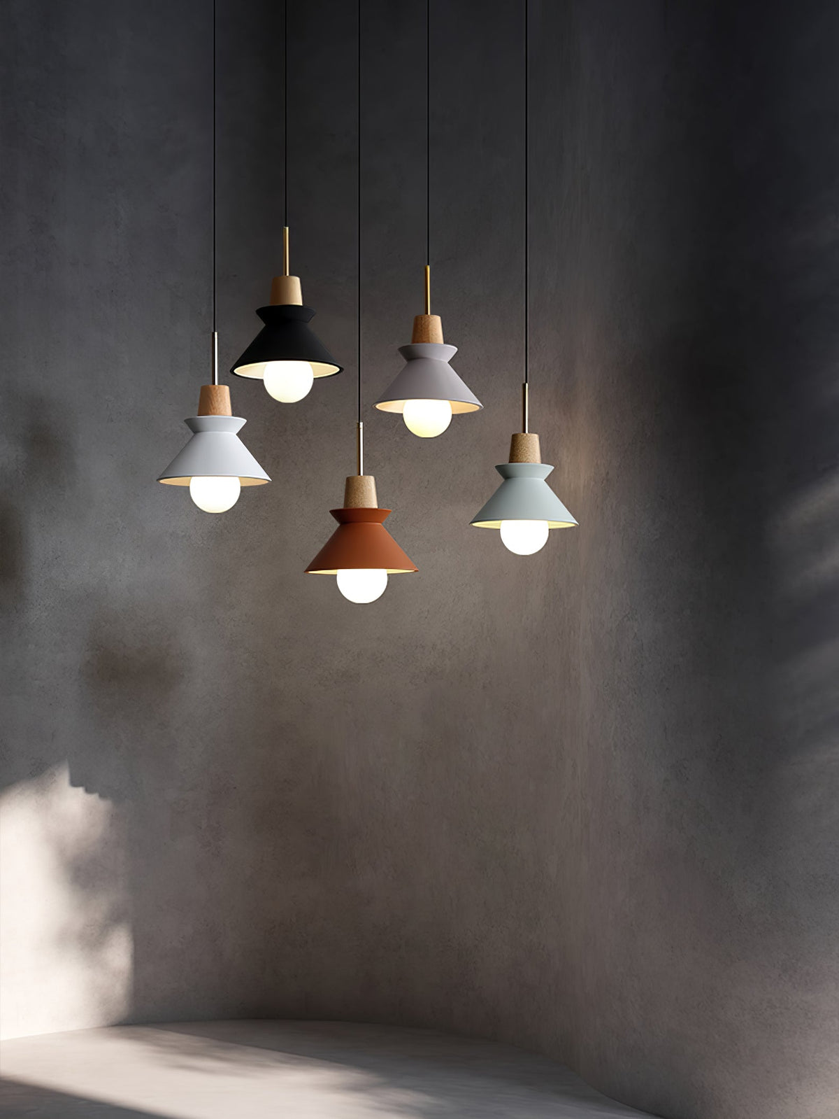 Lampa wisząca stożkowa Radeko
