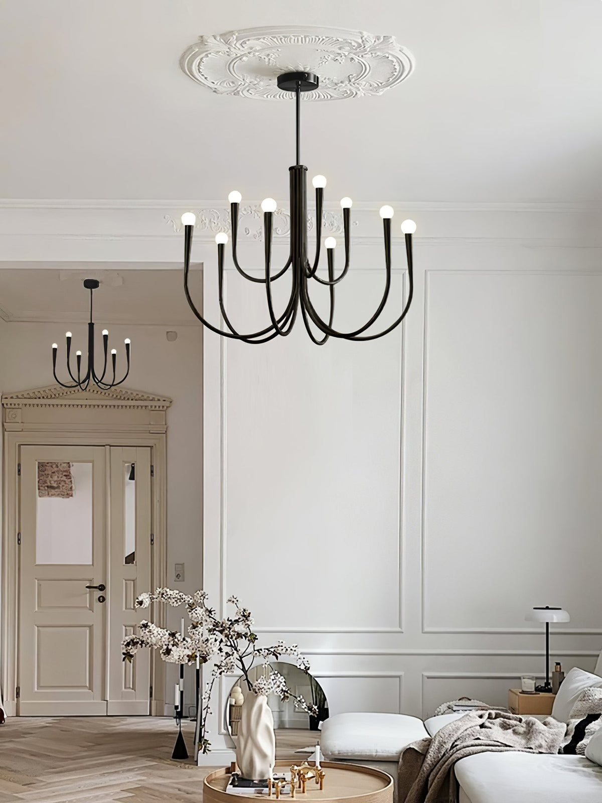 Swoop Arm Chandelier – detail 17