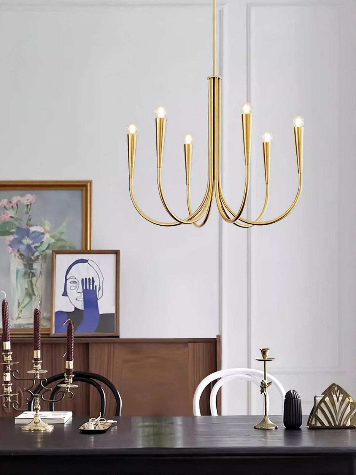 Swoop Arm Chandelier – detail 3