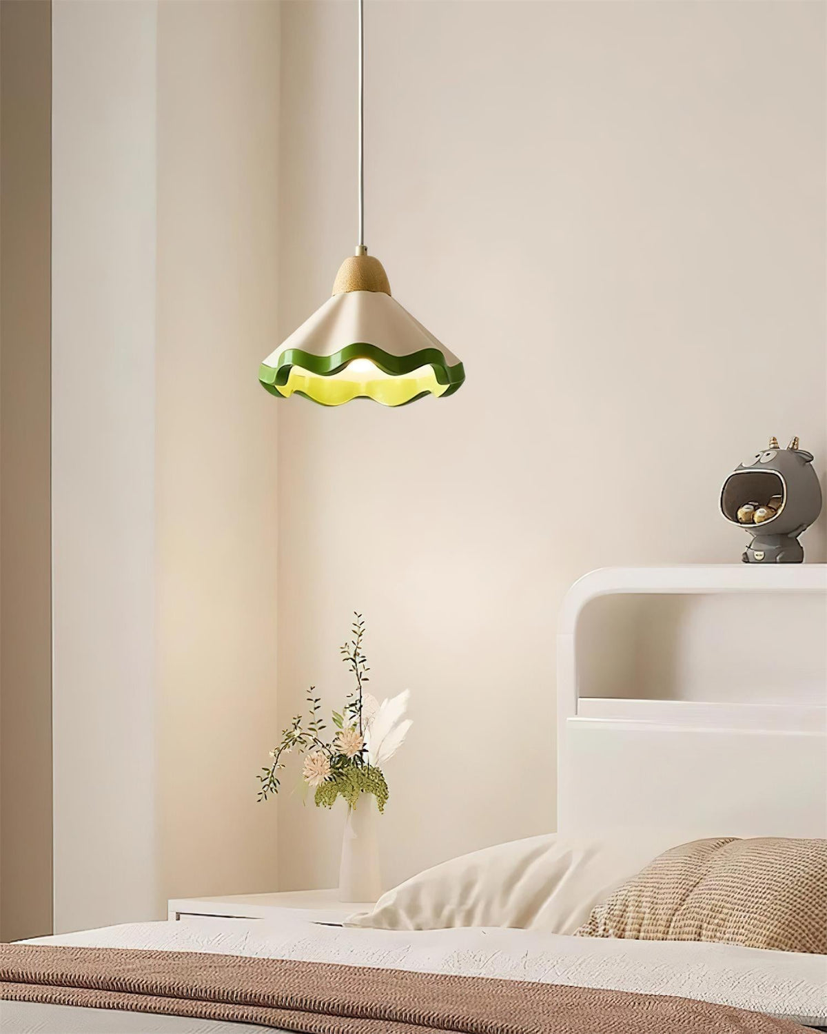 Lampa wisząca falowana Levenel