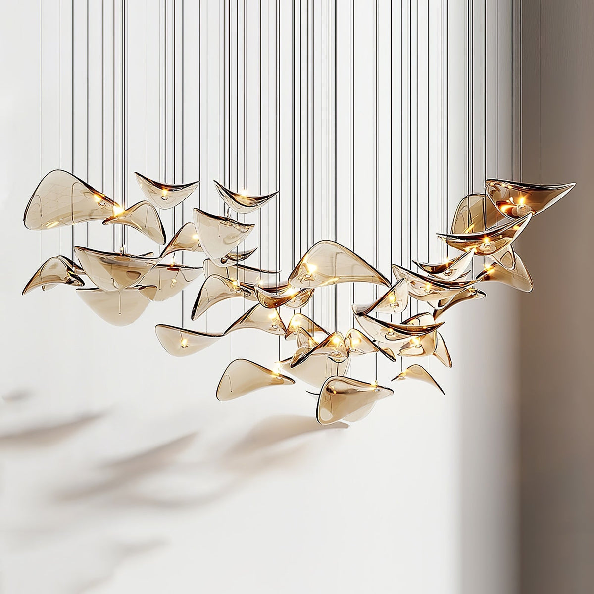 Wave Floating Leaf Chandelier – detail 13