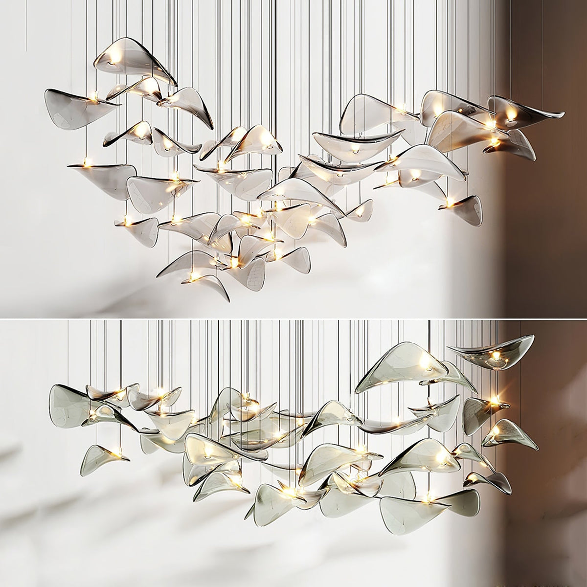 Wave Floating Leaf Chandelier – detail 15